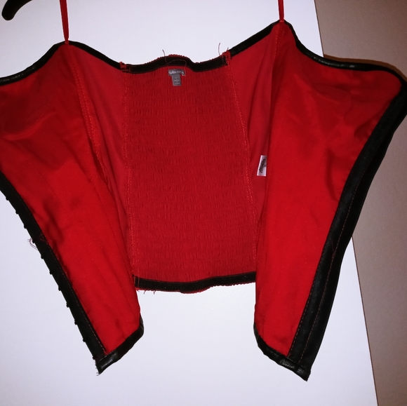 Satin & Leather Bustier - Worn once- Perfect Condition!! FINAL DROP! - Picture 8 of 8